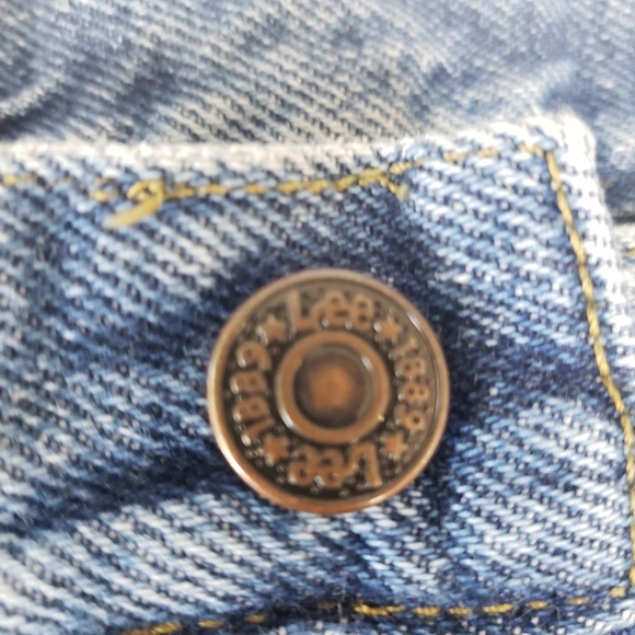 Vintage Lee Stone Wash Mom Jeans Size P8 - Picture 6 of 11
